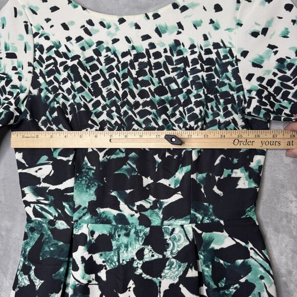 Brooks Brothers Dress Womens 6 Short Sleeve Fitted Printed Sheath Work Office - Picture 8 of 15